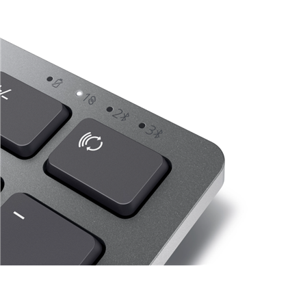 Бездротова клавіатура Dell KB700 у кольорі Titan Gray - Технологія 2.4 GHz та Bluetooth 5.0, Розкладка RU, Регульована висота, Сумісність з… - 4