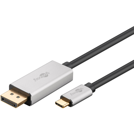 Goobay 60176 USB-C to DisplayPort Adapter Cable, 2m - 2