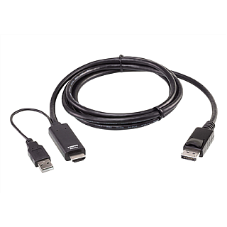Aten 2L-7D02HDP Kabel True 4K 1.8M HDMI do DisplayPort Aten | Kabel True 4K 1.8M HDMI do DisplayPort | 2L-7D02HDP | Miesiące gwarancji
