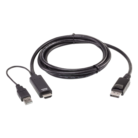 Aten 2L-7D02HDP Kabel True 4K 1.8M HDMI do DisplayPort Aten | Kabel True 4K 1.8M HDMI do DisplayPort | 2L-7D02HDP | Miesiące gwarancji - 1