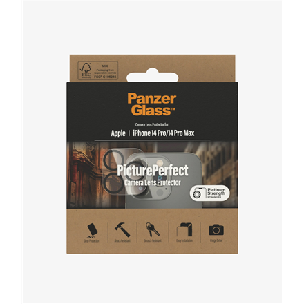 PanzerGlass | Ochraniacz obiektywu | Apple iPhone 14 Pro, 14 Pro Max | Czarny | Przezroczysty - 3