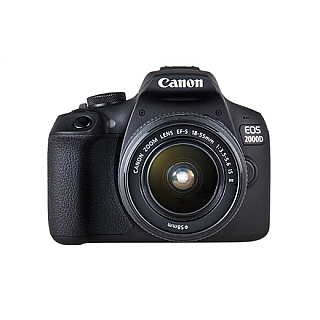 Canon EOS | 2000D | Obiektyw EF-S 18-55mm IS II | чорний