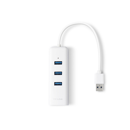 TP-LINK | 3-portowy koncentrator USB 3.0 i karta Gigabit Ethernet 2 w 1 adapter USB | UE330 - 2