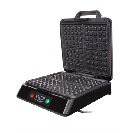 Adler | AD 3036 | Gofrownica | 1500 W | Ilość ciasta 4 | Belgia | Czarny - 2