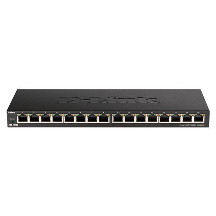 D-Link 16-портовий гігабітний настільний комутатор DGS-1016S - 1
