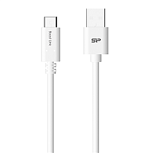 Kabel Silicon Power | USB-C | Męski | 4-pinowy mini-USB typu A | Męski | Biały | 24-pinowy USB-C | 1 m