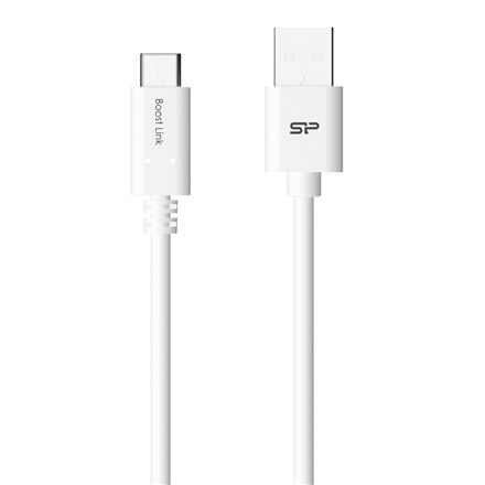 Kabel Silicon Power | USB-C | Męski | 4-pinowy mini-USB typu A | Męski | Biały | 24-pinowy USB-C | 1 m - 2
