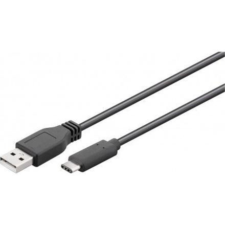 Goobay 55468 USB 2.0 cable (USB-C™ to USB A), black - 1