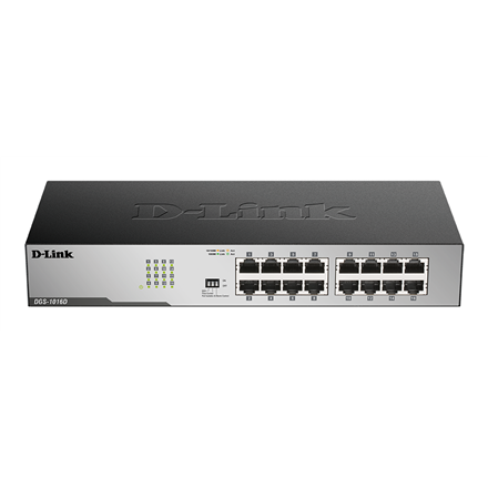 D-Link 16-портовий гігабітний неуправляємий настільний комутатор - 1