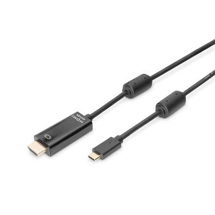 Digitus | Męski | 19-pinowy HDMI Typ A | Męski | 24-pinowy USB-C | 2 m - 1