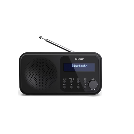 Портативне radio cyfrowe Sharp DR-P420(BK) Tokyo, FM/DAB/DAB+, Bluetooth 5.0, zasilanie USB або bateryjne, чорний Sharp - 2