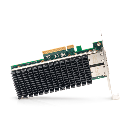 Digitus 10Gbps Dual Port Ethernet Server adapter PCIe X8, Intel X540 BT2 - 4