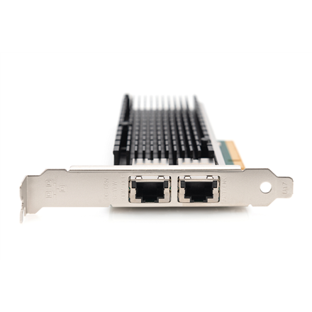 Digitus 10Gbps Dual Port Ethernet Server adapter PCIe X8, Intel X540 BT2 - 2