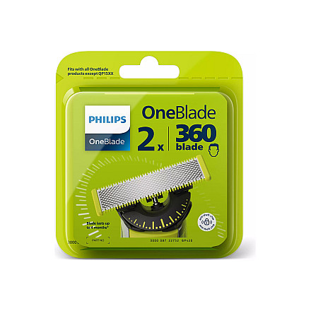 Philips | Zestaw 2 ostrzy для golarki OneBlade | QP420/50 | чорні/Zielone - 2