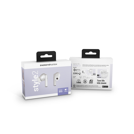 Energy Sistem Słuchawki True Wireless Style 2 w kolorze Kokosowym (True Wireless Stereo, BT 5.1, Głębokie Bas, Etui Ładowania) Energy Sistem | Style 2 | Słuchawki True Wireless | Bezprzewodowe | Dokan - 6