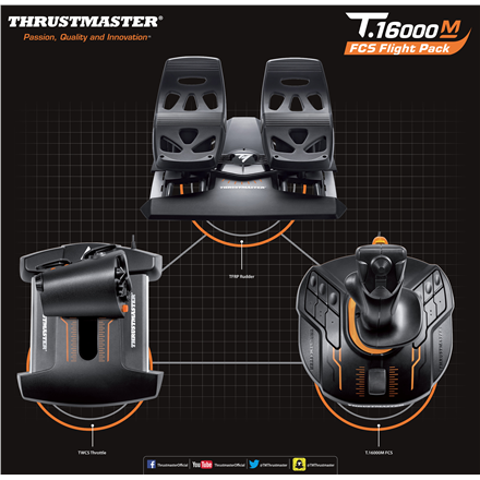 Thrustmaster | Lot T 16000M Flight Pack | чорний - 5