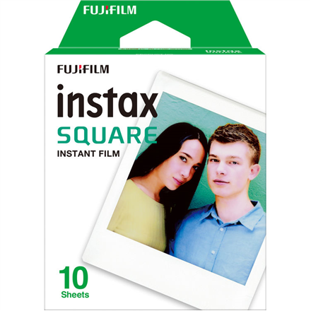 Folia Fujifilm Instax Square w formacie Instant | Błyszcząca powierzchnia | Zestaw 10 szt. | Gwarancja 24 miesiące - 1