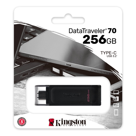 Kingston Памʼять flash USB DataTraveler 70 256 GB - 3