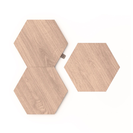 Елементи панелей освітлення Nanoleaf з обробкою деревом (додатковий пакет 3 панелей) Nanoleaf - 2