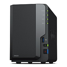 Synology | DS223 | Do 2 HDD/SSD Hot-Swap | Realtek | RTD1619B | Częstotliwość procesora 1,7 GHz | 2 GB | DDR4