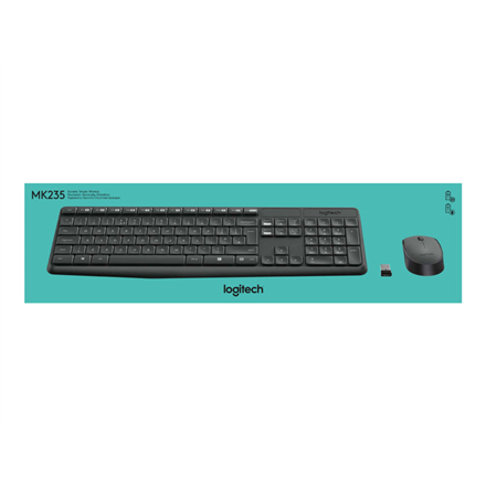 Logitech MK235 Zestaw klawiatura та mysz Bezпровідний - 2