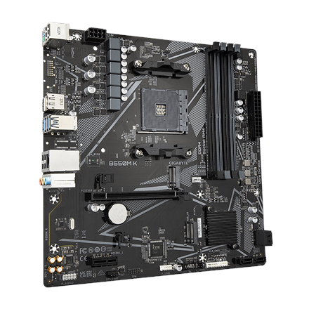 Gigabyte B550M K 1.0 M/B Родина процесорів AMD Сокет процесора AM4 - 3