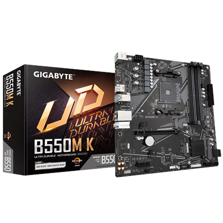 Gigabyte B550M K 1.0 M/B Родина процесорів AMD Сокет процесора AM4 - 1