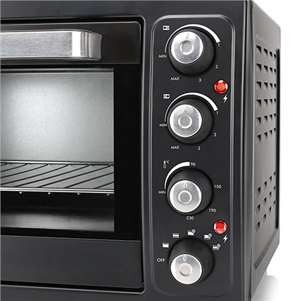 Tristar | Zintegrowany zegar | Mini piekarnik elektryczny | OV-1443 | 38 L | Blat | 3100 W | Czarny - 2