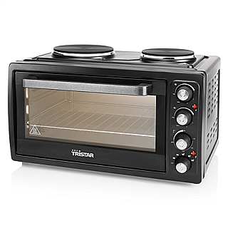 Tristar | Zintegrowany zegar | Mini piekarnik elektryczny | OV-1443 | 38 L | Blat | 3100 W | Czarny