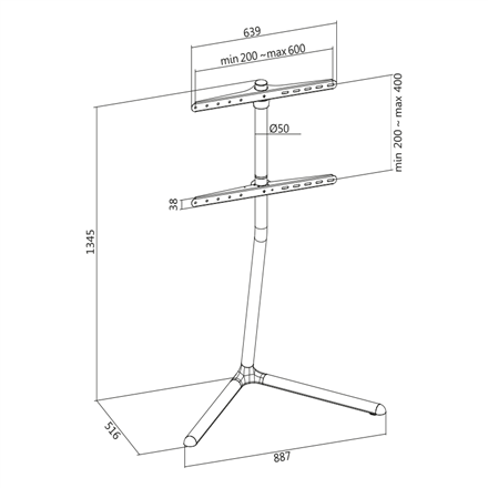 Logilink Підлогова стійка BP0079 Кріплення - 8