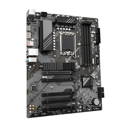 Gigabyte | B760 DS3H 1.0 M/B | Rodzina procesorów Intel | Gniazdo procesora LGA1700 | DDR5 DIMM | Gniazda pamięci 4 | Obsługiwane interfejsy dysków twardych SATA, M.2 | Liczba złączy SATA 4 | Chipset - 2