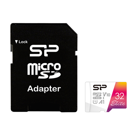 Silicon Power | Karta pamięci microSDHC UHS-I | Elite | 32 GB | microSDHC/SDXC | Pamięć flash klasy 10 - 1