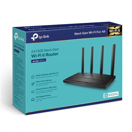 TP-LINK Wi-Fi 6 маршрутизатор Archer AX12 802.11ax - 4