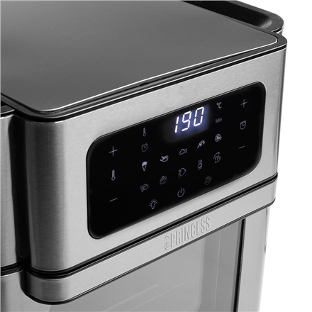 Princess | 182065 | Aerofryer Oven | Moc 1500 W | Pojemność 10 L | Czarny/Stal nierdzewna - 5