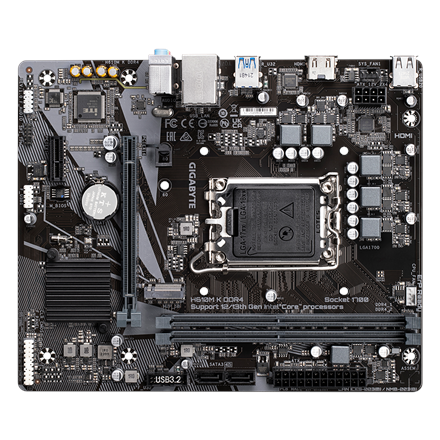 Gigabyte H610M K DDR4 1.0 M/B Сімейство процесорів Intel - 5