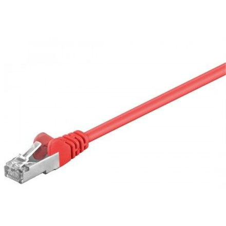 Goobay | CAT 5e | Kabel sieciowy | Foliowana skrętka nieekranowana (F/UTP) | Męski | RJ-45 | Męski | RJ-45 | Czerwony | 1,5 m - 1