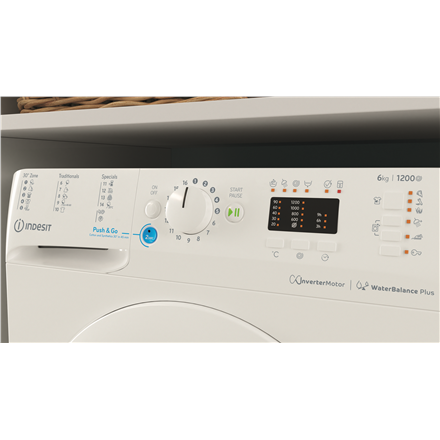 INDESIT BWSA 61294 W EU N Пральна машина Клас енергоефективності C - 3