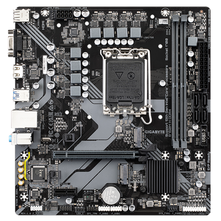 Gigabyte B760M H DDR4 1.0 M/B Сімейство процесорів Intel - 1