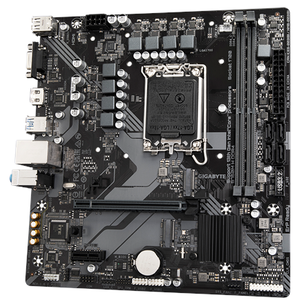 Gigabyte B760M H DDR4 1.0 M/B Сімейство процесорів Intel - 2