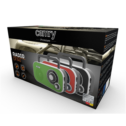 Camry | CR 1140R | Czerwony | Radio - 2