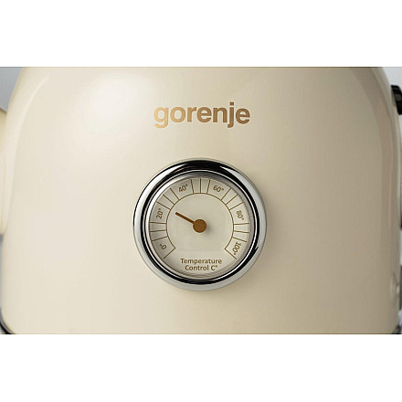 Gorenje | Czajnik | K17CLIN | Elektryczny | 2000 W | 1,7 L | Plastik/Metal | Podstawa obrotowa 360° | Kość Słoniowa - 5