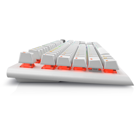 Klawiatura do gier Dell Alienware Tri-Mode AW920K bezprzewodowa z podświetleniem RGB LED, US, Lunar Light, Bluetooth, klawiatura numeryczna, CHERRY MX Red. Dzięki bezprzewodowemu połączeniu zapewnia s - 6