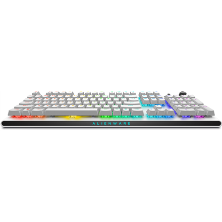 Klawiatura do gier Dell Alienware Tri-Mode AW920K bezprzewodowa z podświetleniem RGB LED, US, Lunar Light, Bluetooth, klawiatura numeryczna, CHERRY MX Red. Dzięki bezprzewodowemu połączeniu zapewnia s - 3