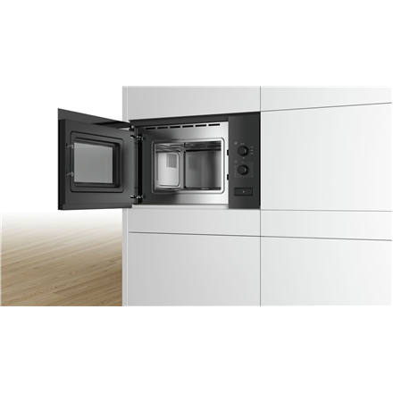 Bosch | BFL520MB0 | Kuchenka mikrofalowa | Do zabudowy | 20 L | 800 W | чорний - 2