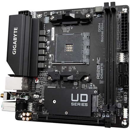 Gigabyte A520I AC Сімейство процесорів AMD Гніздо процесора AM4 - 3