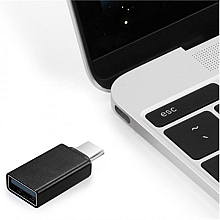 Кабель USB Type A 4-pin жіночий для USB-C 24-pin чоловічий - чорний
