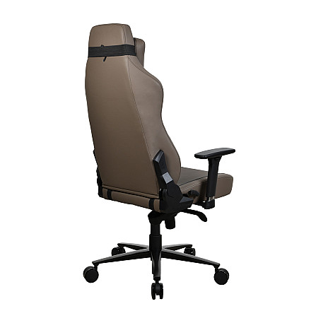 Arozzi | Materiał ramy: Metal; Baza kół: Aluminium; Tapicerka: Miękki PU | Arozzi | Fotel gamingowy | Vernazza SoftPU | Brązowy - 6