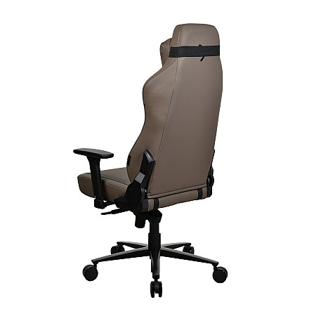 Arozzi | Materiał ramy: Metal; Baza kół: Aluminium; Tapicerka: Miękki PU | Arozzi | Fotel gamingowy | Vernazza SoftPU | Brązowy - 4