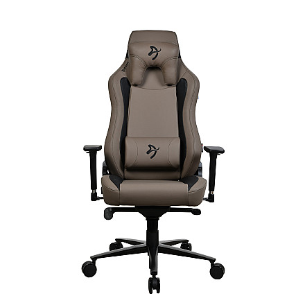 Arozzi | Materiał ramy: Metal; Baza kół: Aluminium; Tapicerka: Miękki PU | Arozzi | Fotel gamingowy | Vernazza SoftPU | Brązowy - 1