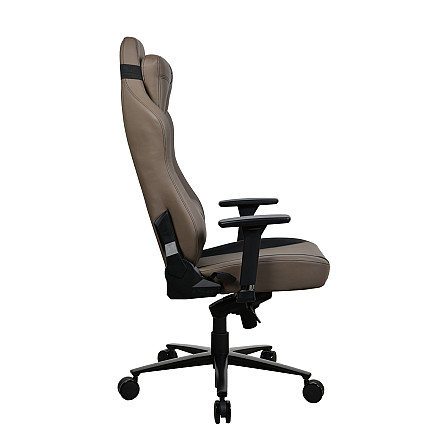 Arozzi | Materiał ramy: Metal; Baza kół: Aluminium; Tapicerka: Miękki PU | Arozzi | Fotel gamingowy | Vernazza SoftPU | Brązowy - 7